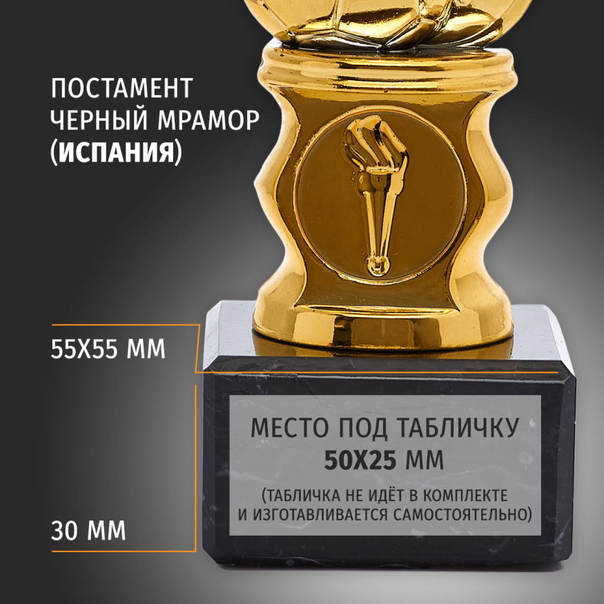 Спортивный кубок для награждения победителя 2 шт. Подарочная призовая награда для чемпионата.