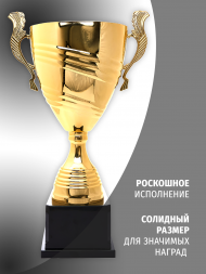 Большой металлический кубок для награждения 68 см.