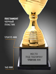 Большой металлический кубок для награждения 68 см.