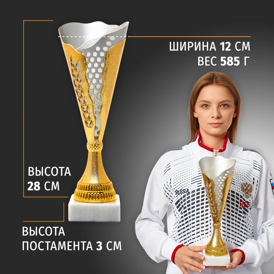 Спортивный кубок для награждения победителя 31 см